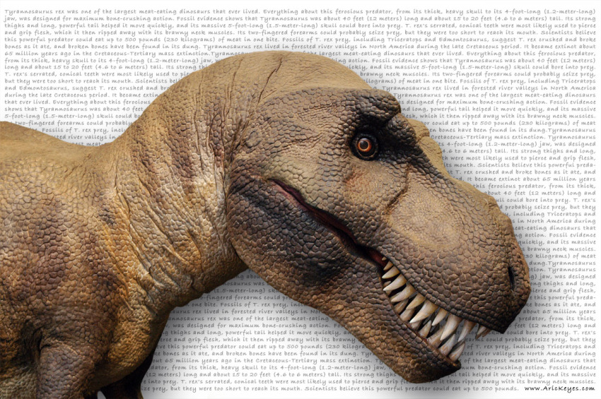 Fun with a Tyranosaurus Rex at the RMSC